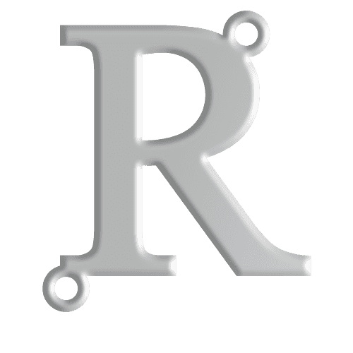 R Initial Pendant