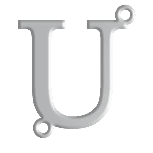 U Initial Pendant