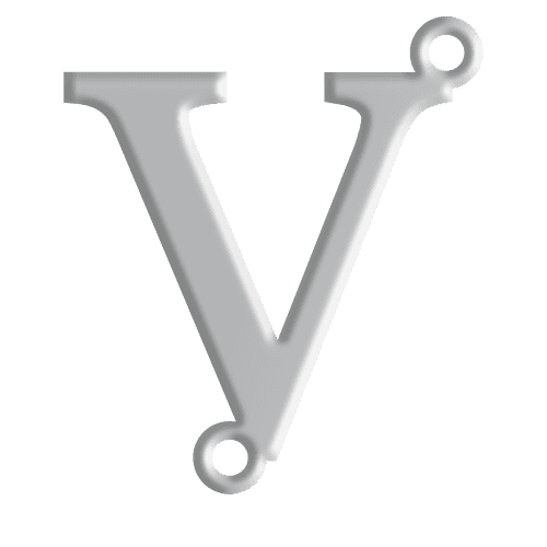 V Initial Pendant