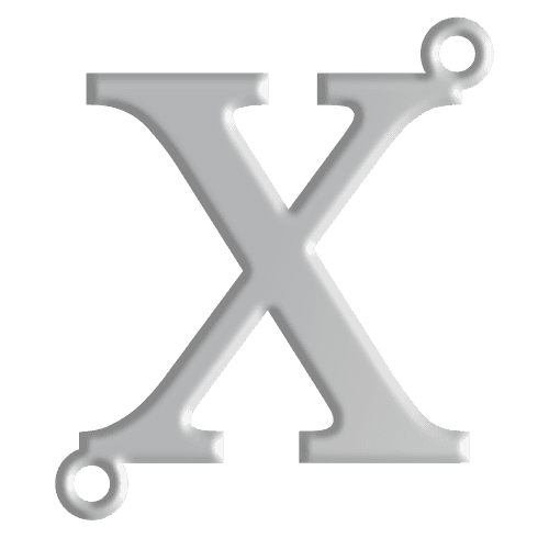 X Initial Pendant