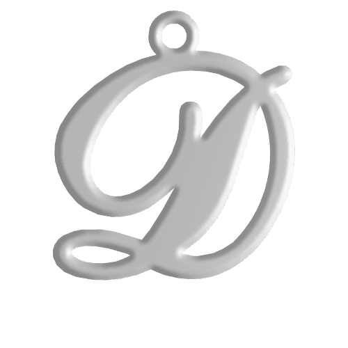 D Initial Pendant