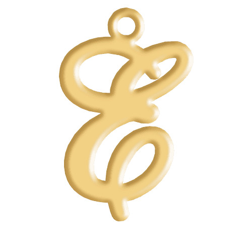 E Initial Pendant