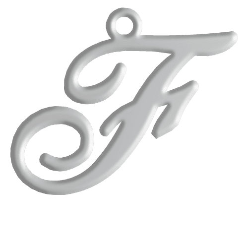 F Initial Pendant