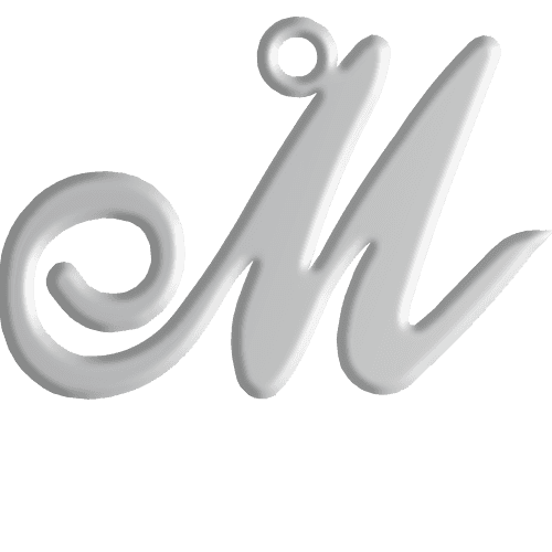 M Initial Pendant