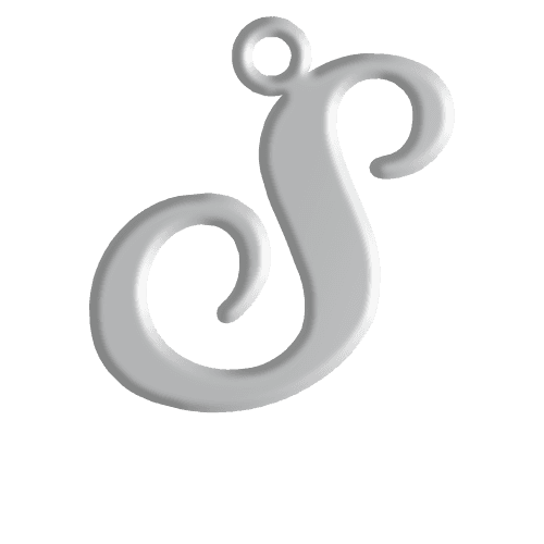 S Initial Pendant