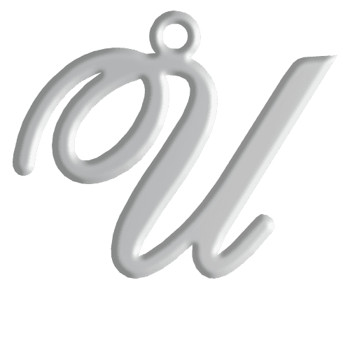 U Initial Pendant