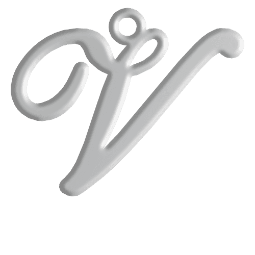 V Initial Pendant