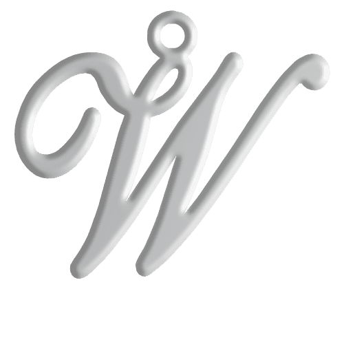 W Initial Pendant