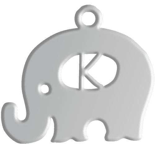 K Initial Pendant