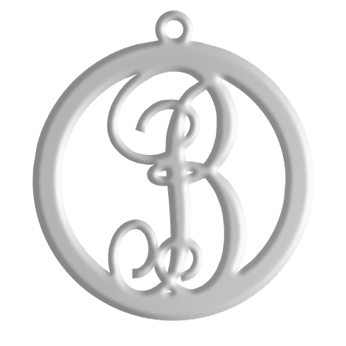 B Initial Pendant