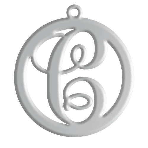 C Initial Pendant