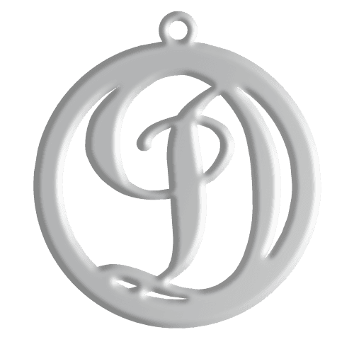 D Initial Pendant