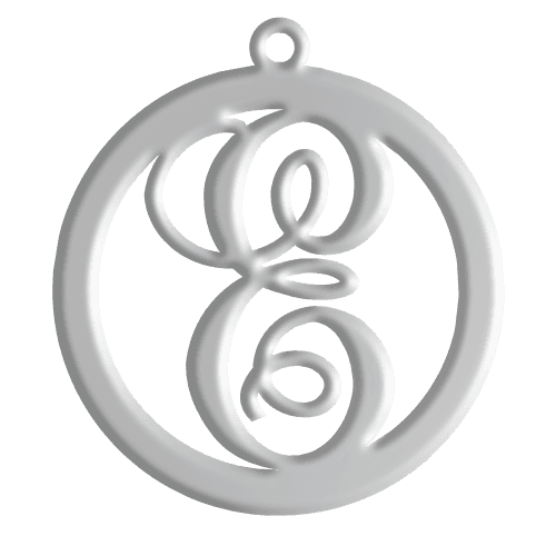 E Initial Pendant