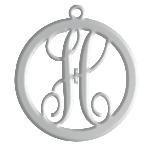 H Initial Pendant