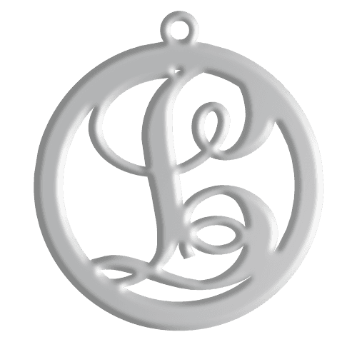 L Initial Pendant