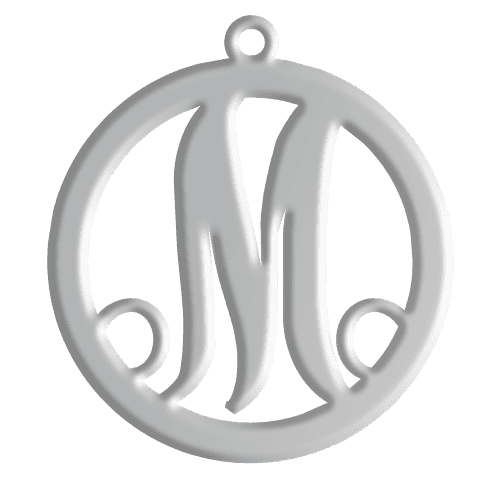 M Initial Pendant