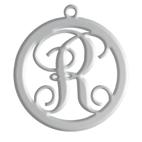 R Initial Pendant