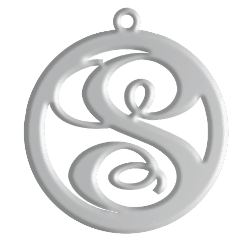 S Initial Pendant