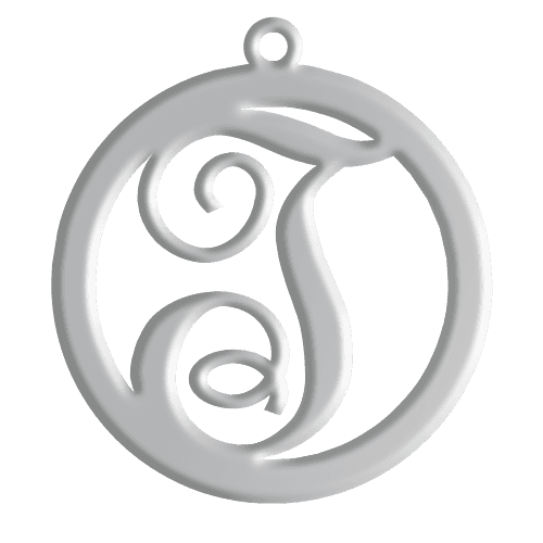 T Initial Pendant