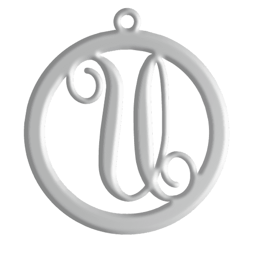 U Initial Pendant