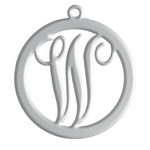 W Initial Pendant