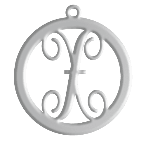 X Initial Pendant