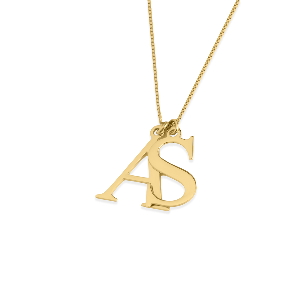 Two Initial Necklace