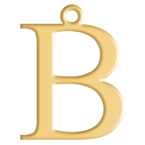 B Initial Pendant