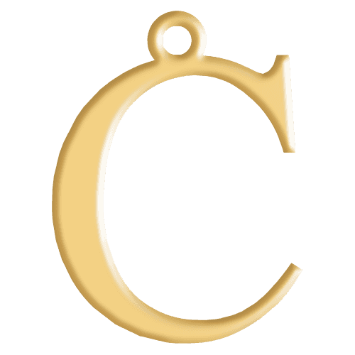 C Initial Pendant