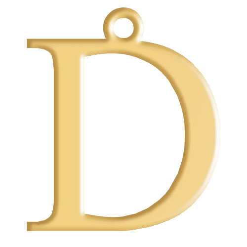 D Initial Pendant