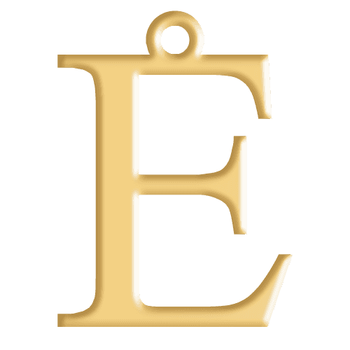 E Initial Pendant