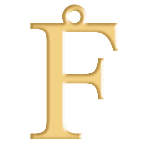 F Initial Pendant