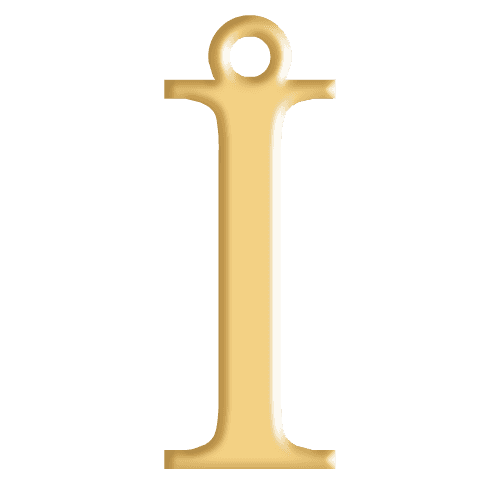 I Initial Pendant