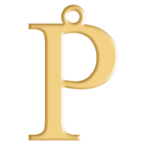 P Initial Pendant