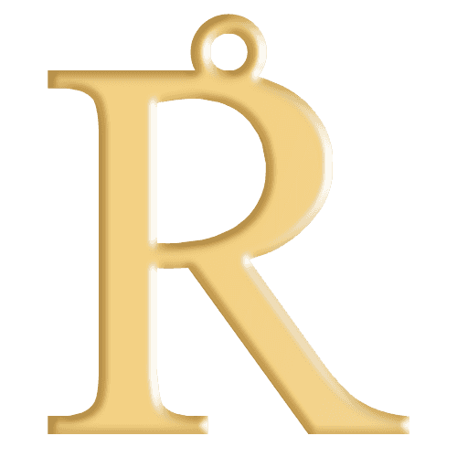 R Initial Pendant