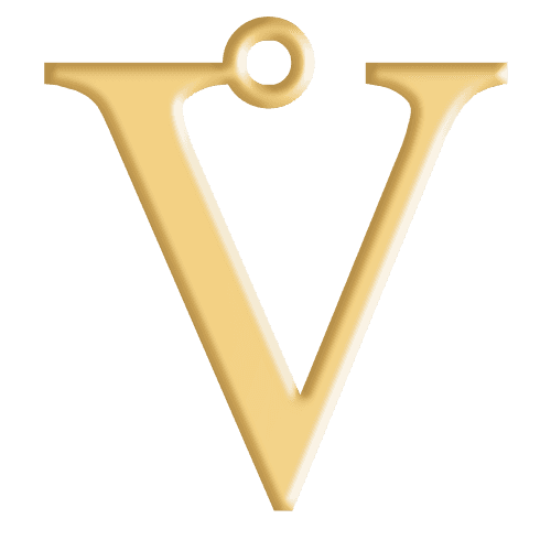 V Initial Pendant