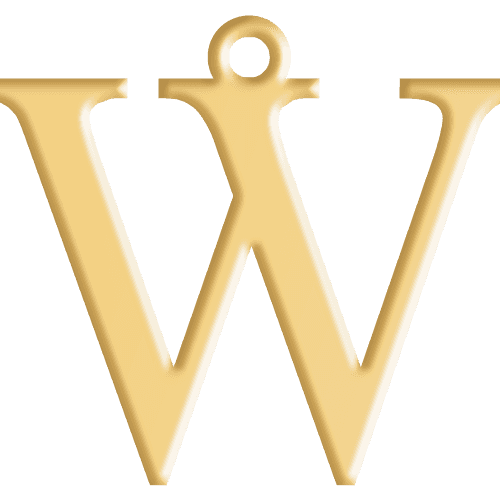 W Initial Pendant