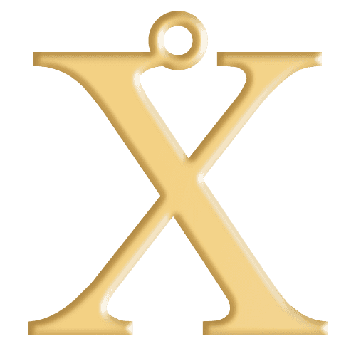 X Initial Pendant