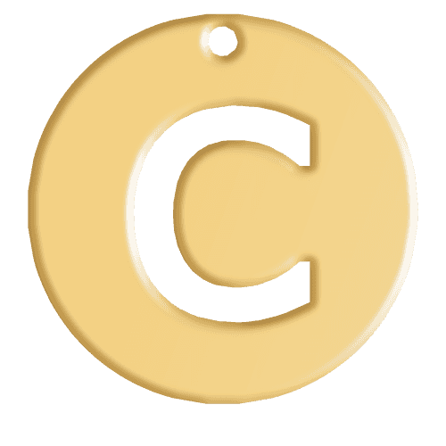 C Initial Pendant