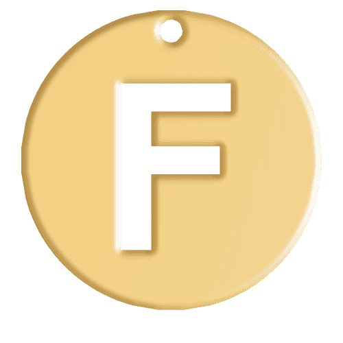 F Initial Pendant