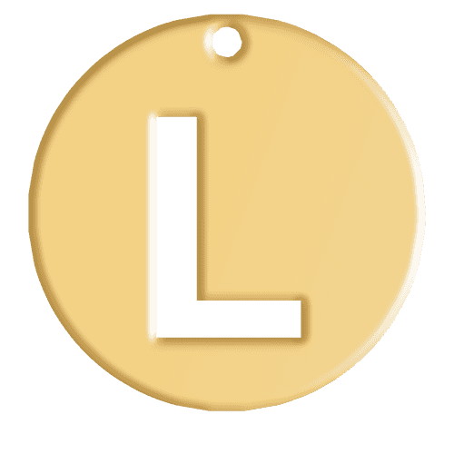 L Initial Pendant