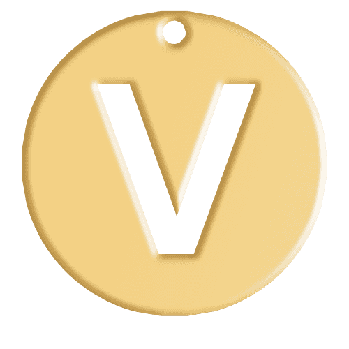 V Initial Pendant