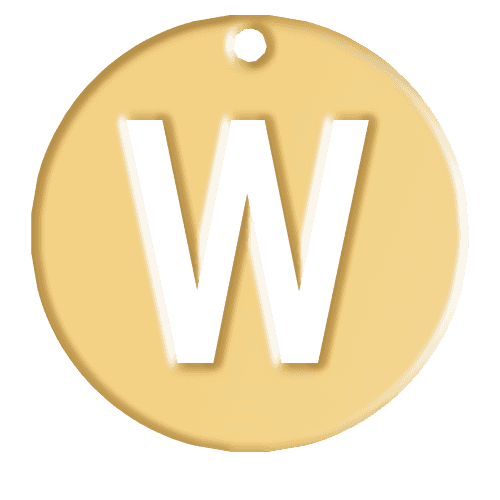 W Initial Pendant
