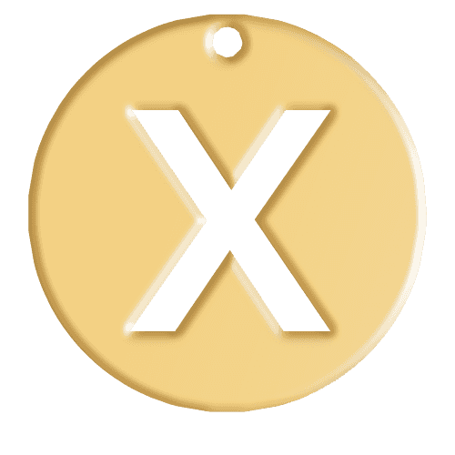 X Initial Pendant
