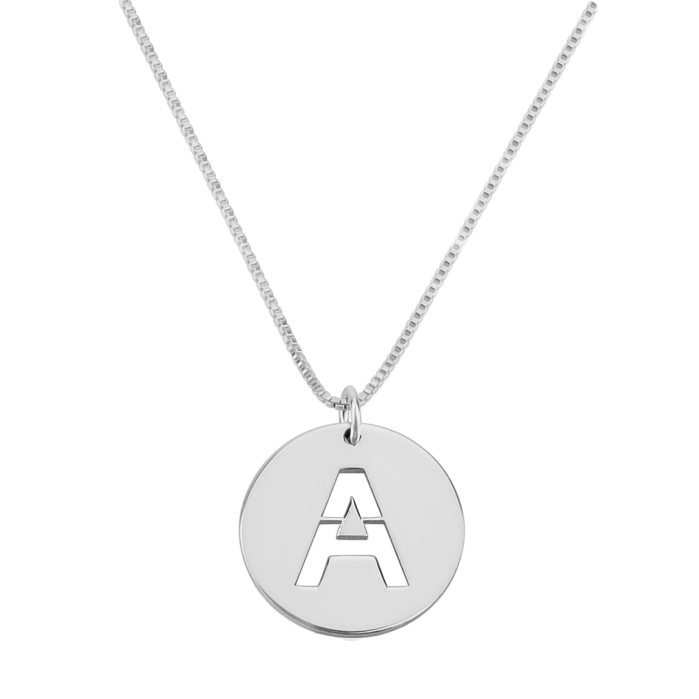 Initial Disc Necklace
