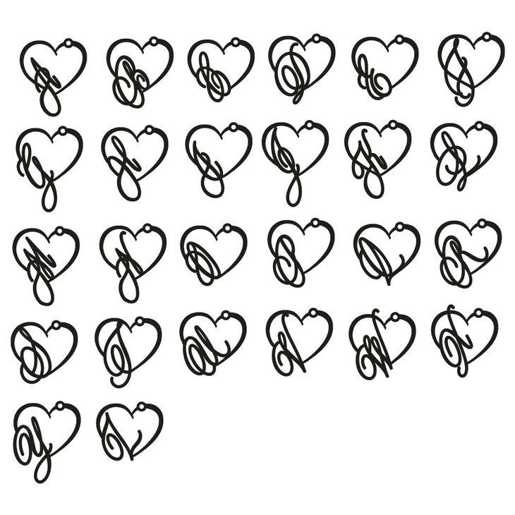 Script Initial Heart Necklace information