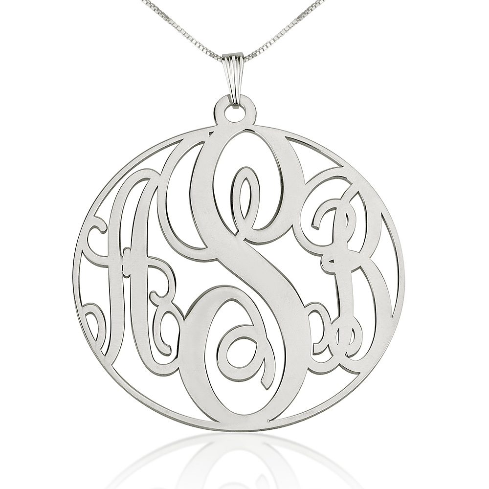 Circle Monogram Necklace
