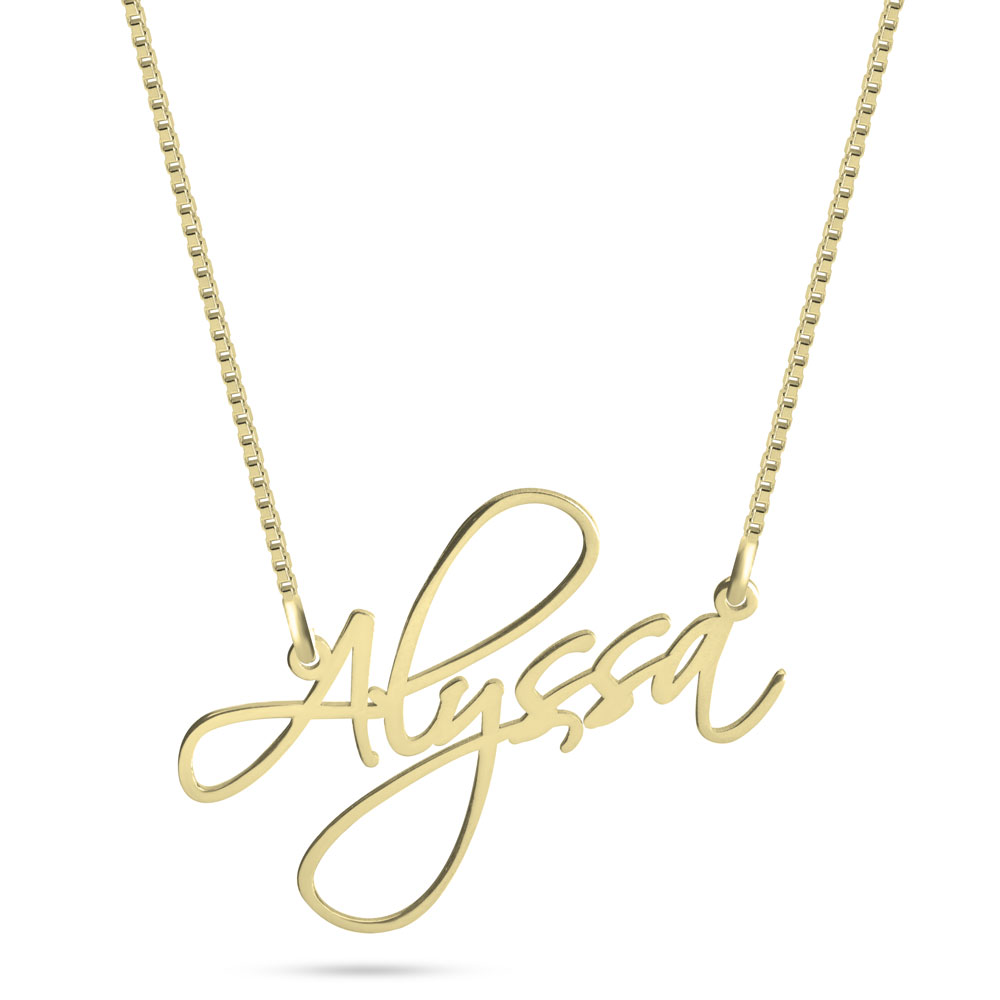 Script Name Necklace