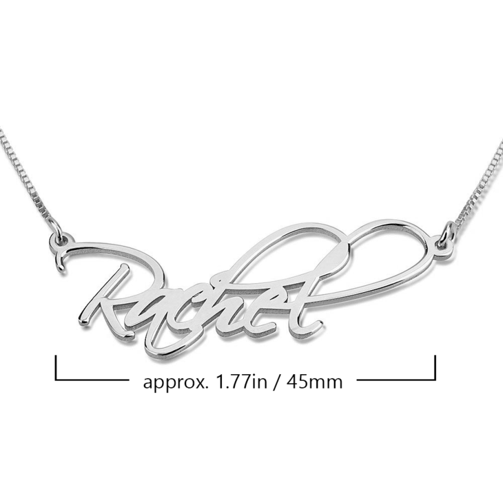 Script Name Necklace information
