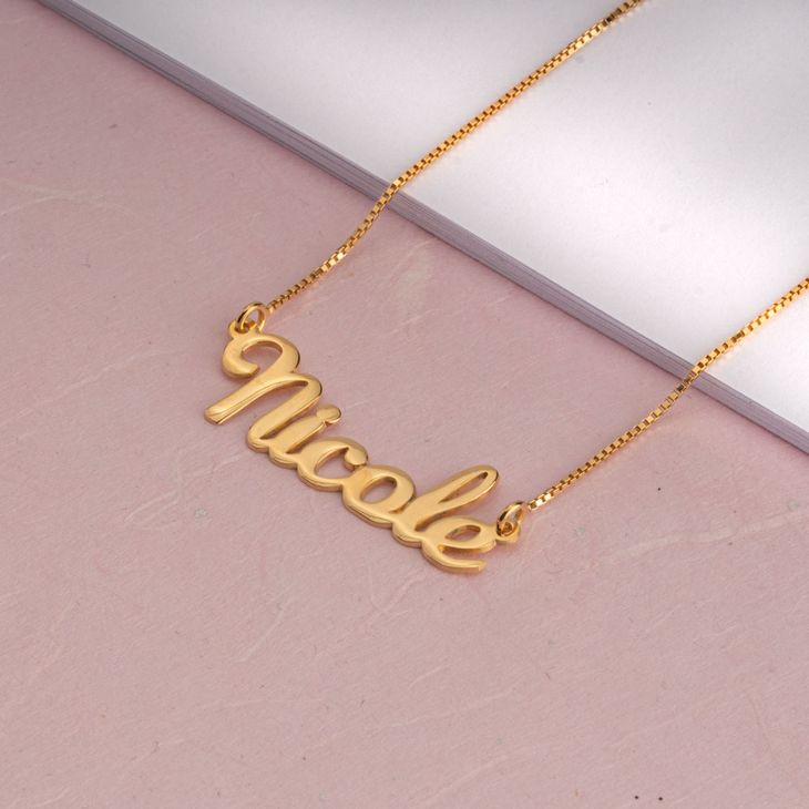 Cursive Name Necklace information
